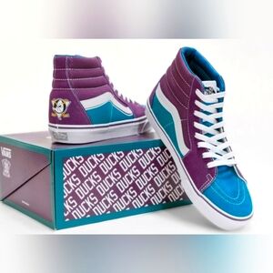 Vans X Anaheim Ducks Legacy SK8-HI Top Sneakers